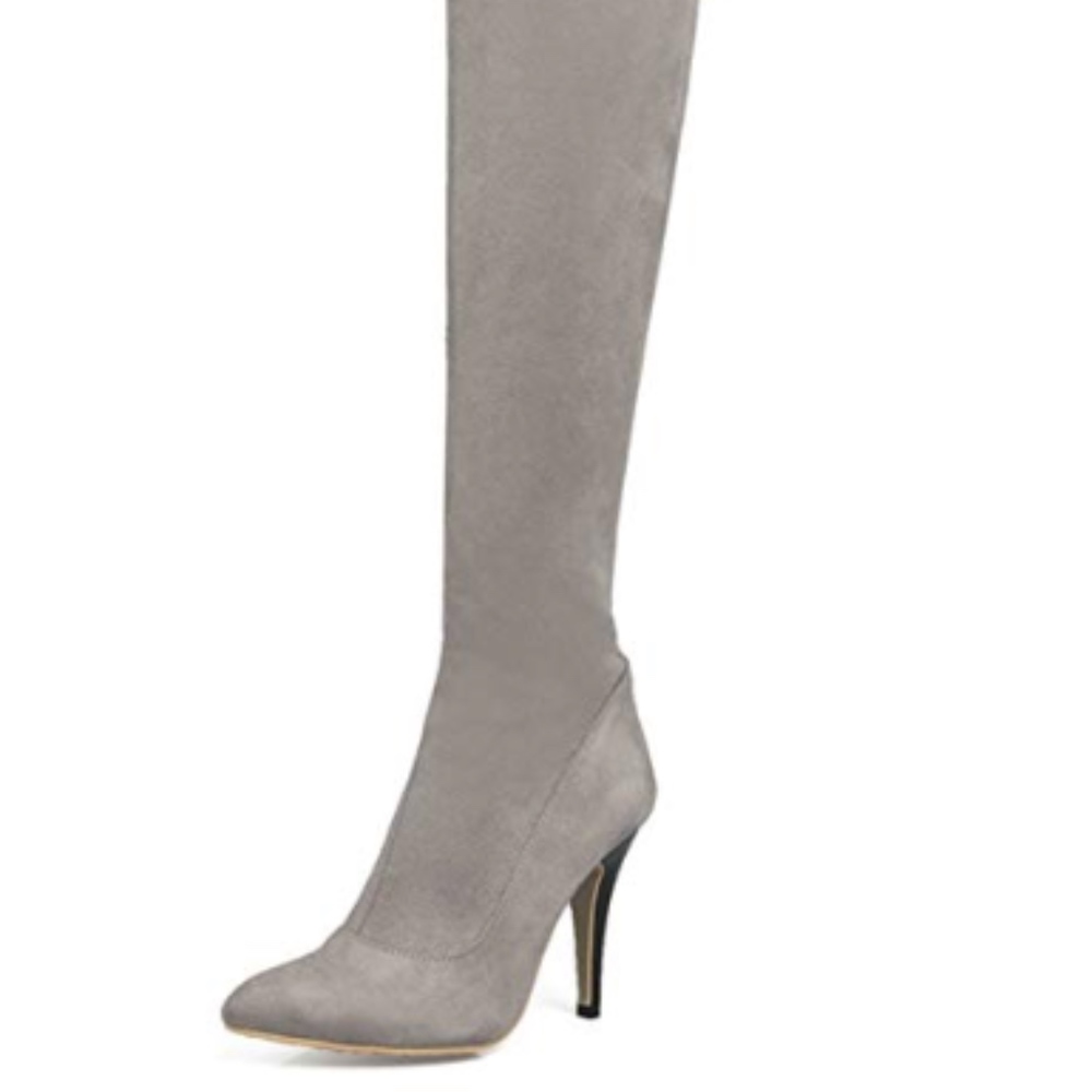 Over The Knee High Stretchy Faux Suede Boots